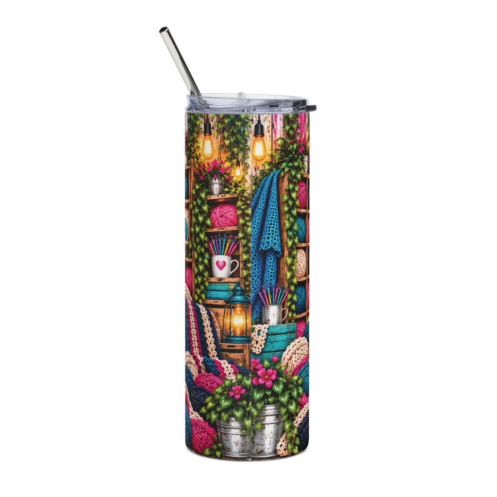 Keep the Yarn Coming 20 oz Tumbler | Crochet & Knitting Gift – Sassy ...