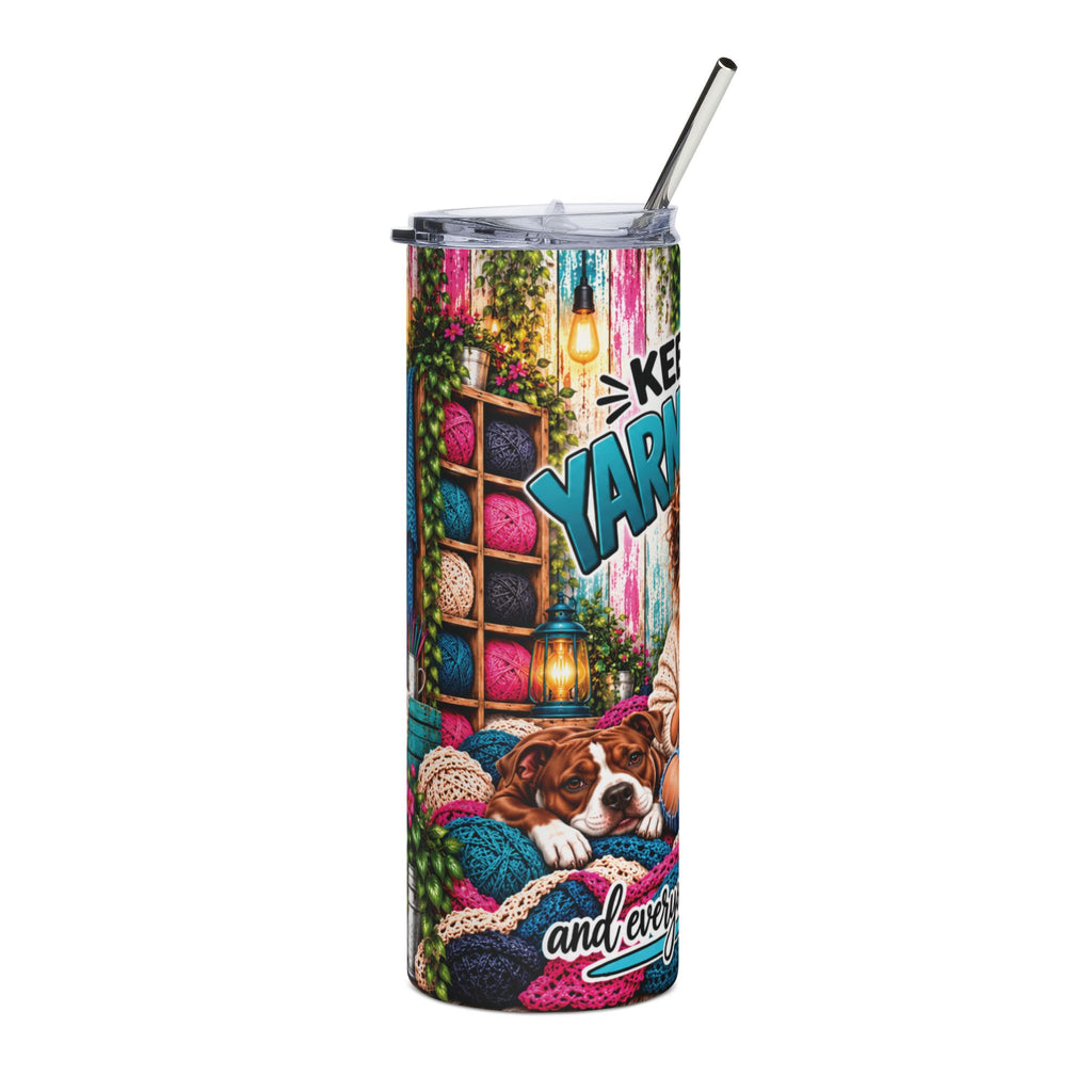 Keep the Yarn Coming 20 oz Tumbler | Crochet & Knitting Gift – Sassy ...